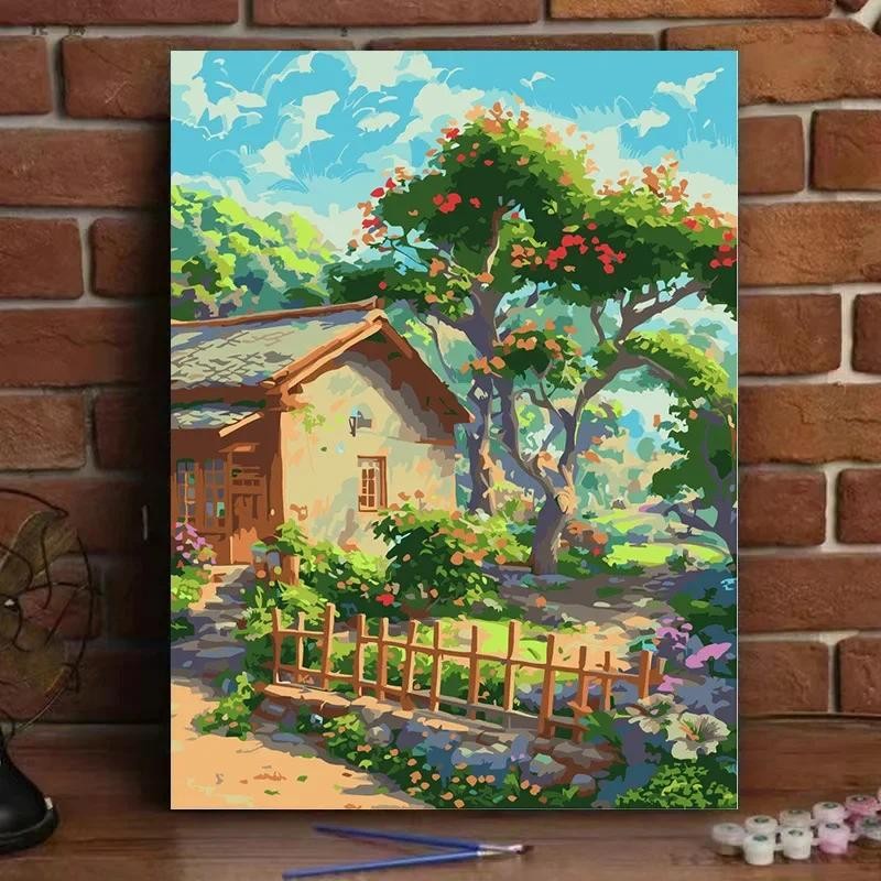 

4555061 Digital oil painting living room decorative painting sofa background wall hanging painting