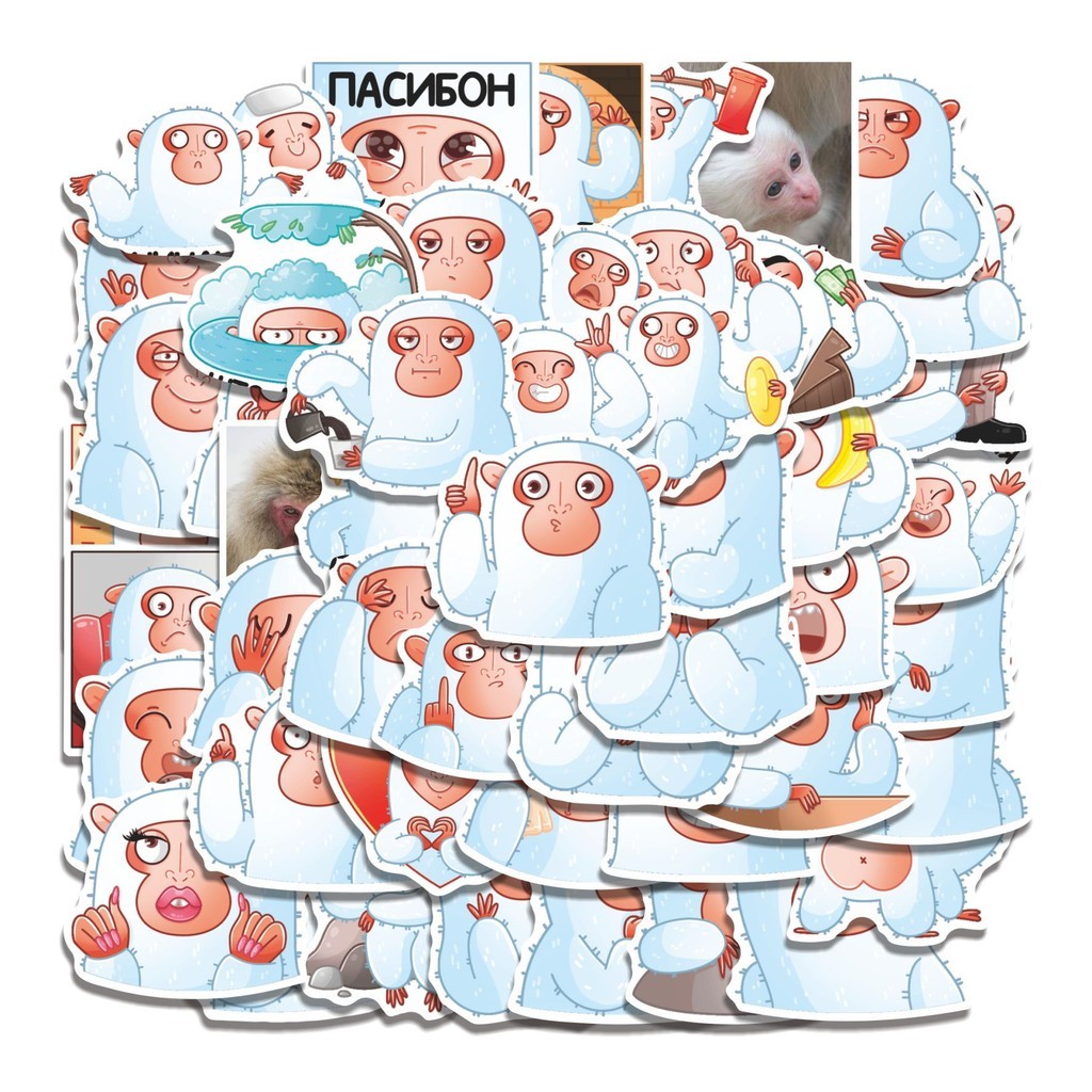 

COD 50 Pcs Stiker NOAH MAMALIA Lucu Anti Air Untuk Dekorasi Notebook Sepeda Skateboard Handphone