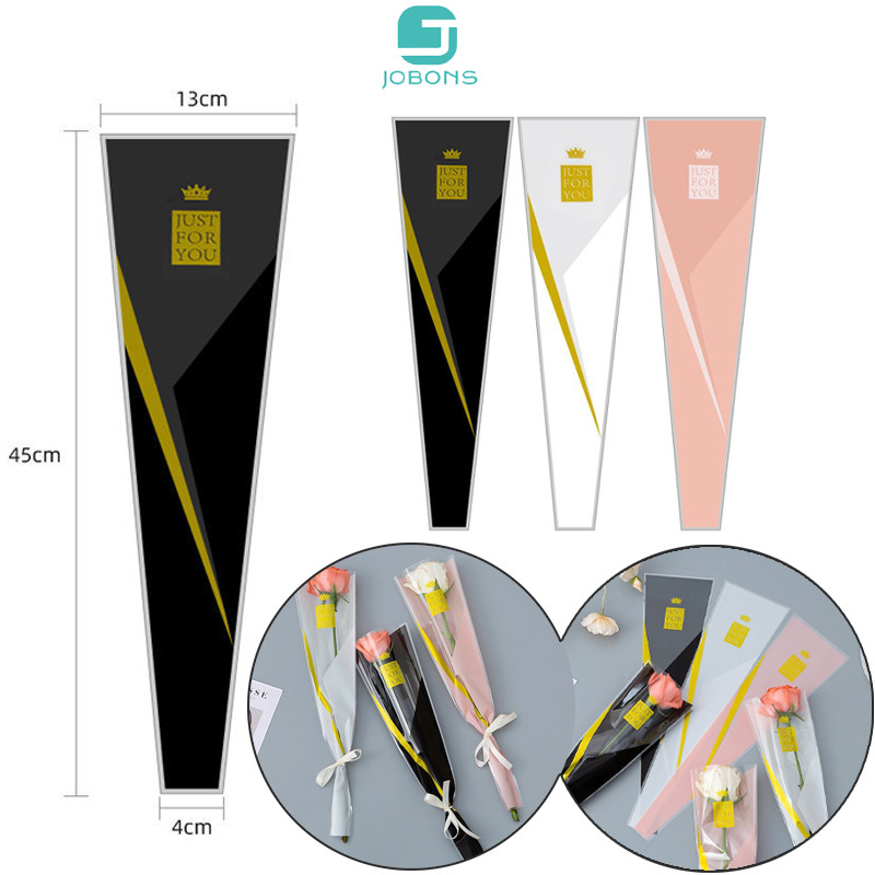 1pc Plastik Bunga Mawar 1 Tangkai  / Wrapping Plastik Untuk Mini Buket Rose