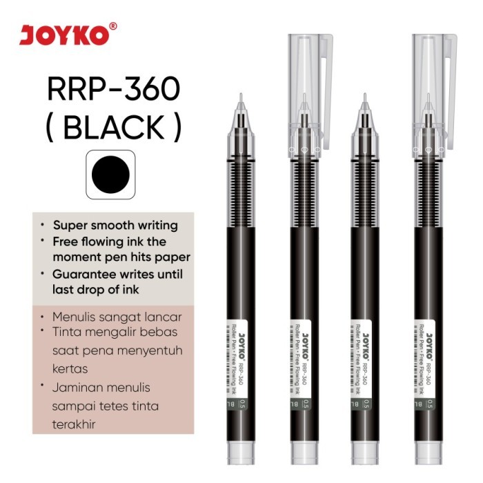 

Roller Pen Gel Pulpen Rol Joyko RRP-360 0.5 mm