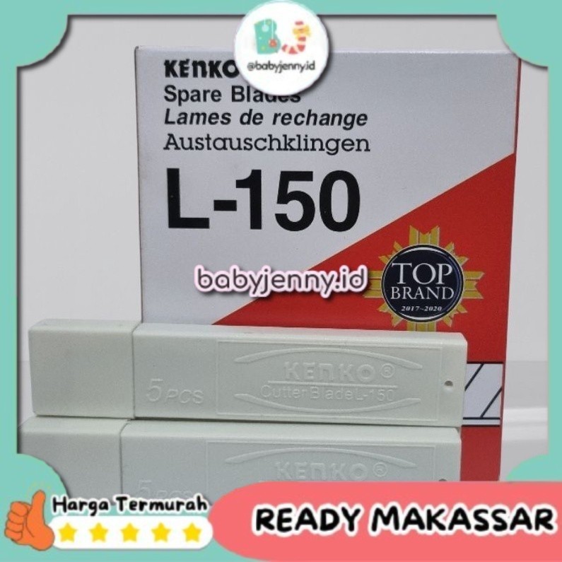 

[Babyjenny.id] J423 ISI PISAU CUTTER KENKO L 150 (harga pertube isi 5 pcs)