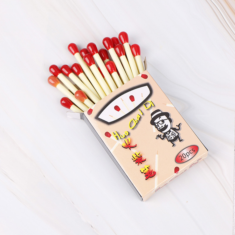 

20Pcs/Set Mini Portable Match Ball Pen Ballpoint Pen Creative Student Stationery Supplies Office Accessories