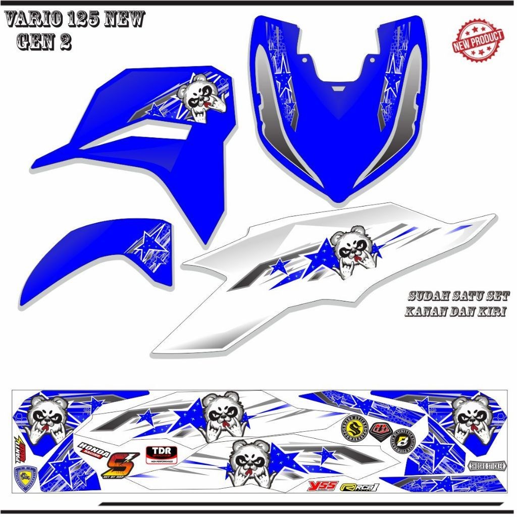 VARIASI STIKER VARIASI MOTOR VARIO GEN2 NEW / STIKER VARIO 125