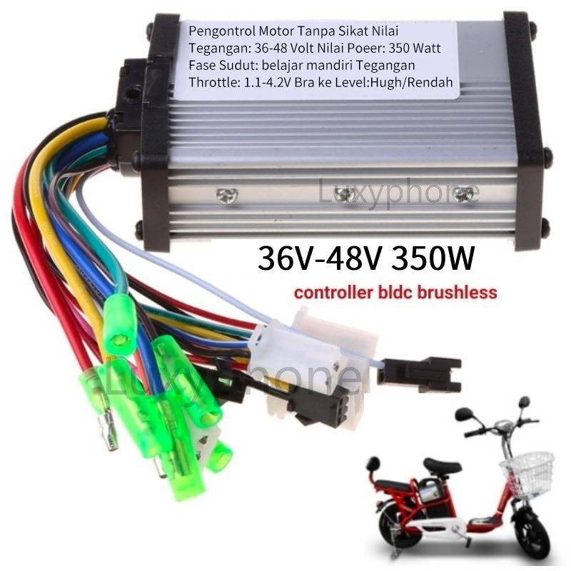 Kontroler Sepeda Listrik Controller Sepeda Listrik 36v 48v 350w Dc Brushless Controler Sepeda Listri