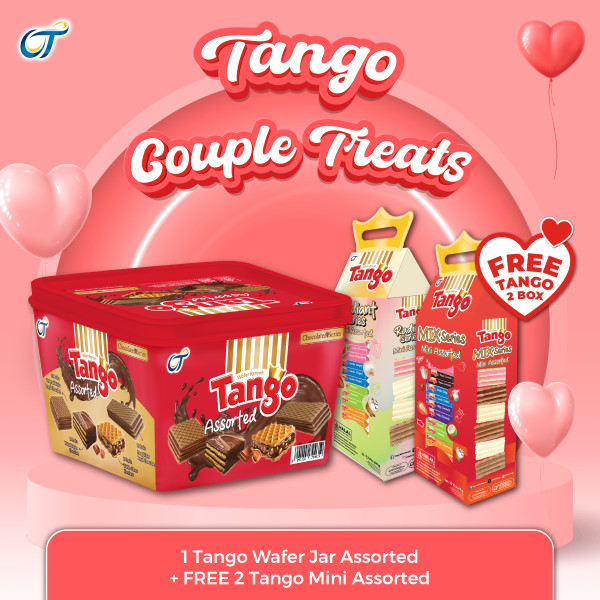 

1 Pcs Tango Jar Assorted 235 Gr + Free 2 Pcs Mini Assorted