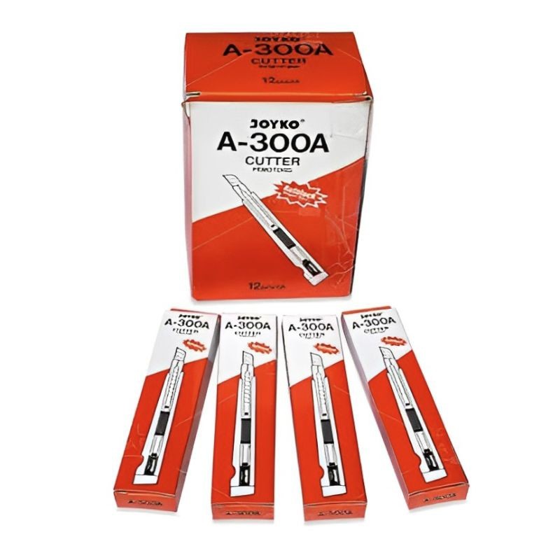 

CUTTER KECIL JOYKO A-300 PISAU POTONG (1PAK/12PCS)
