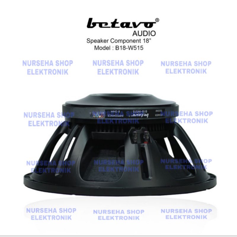 Speaker Component BETAVO 18 inch B18 W515 1500 Watt original garansi resmi 1 tahun