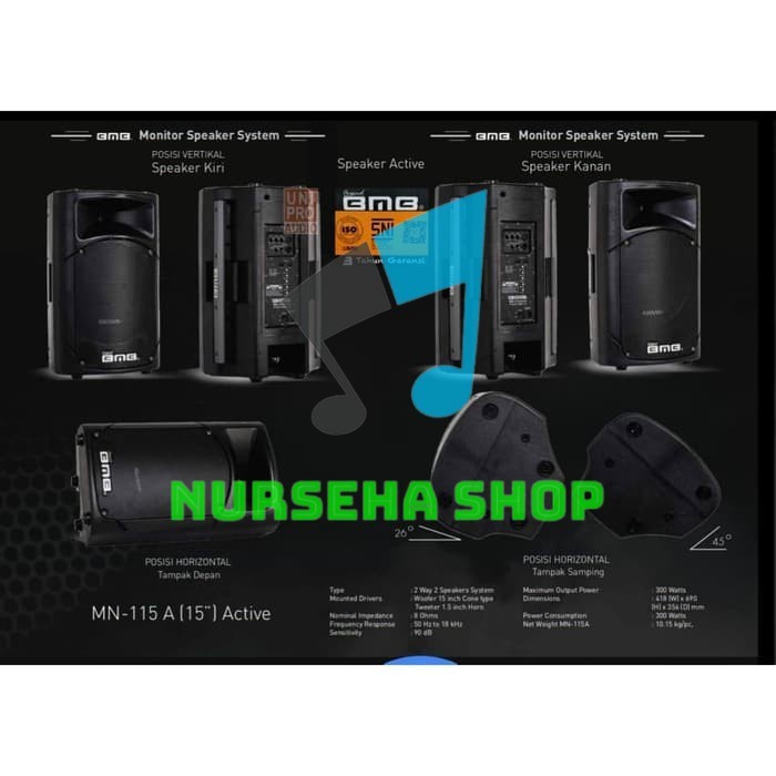 Speaker Aktif BMB MN 115 A (15 Inch)