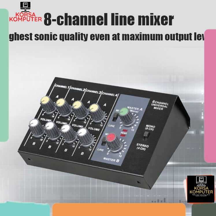 Mixer Audio Karaoke 8 Chanel Mixer Mini Music Portable Mixer Karaoke Professional Console Mixer 8 Ch