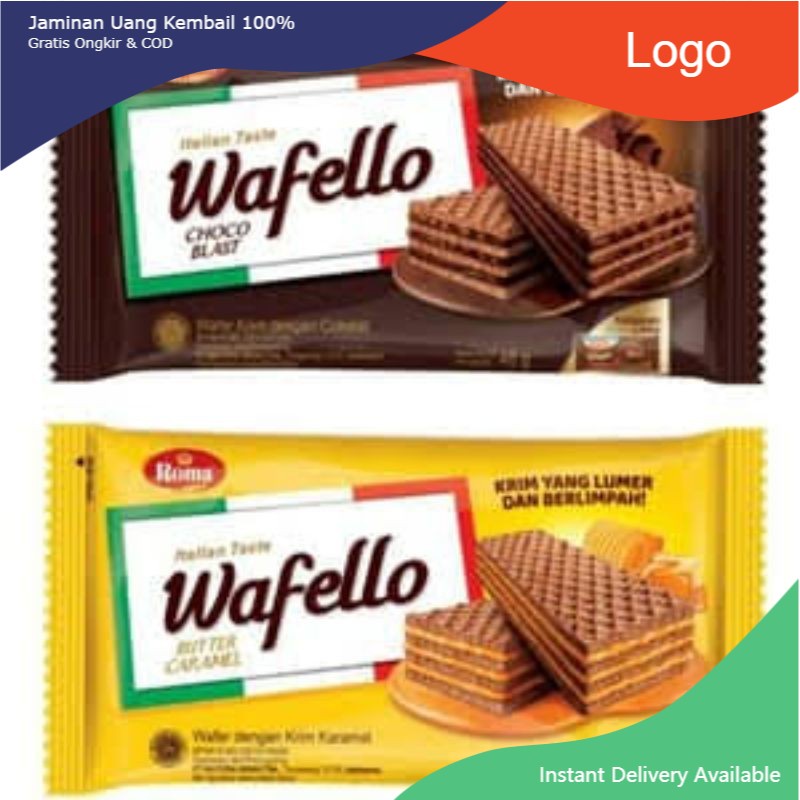 

CEMILAN ROMA WAFELLO CHOCO BLAST / BUTTER CARAMEL / WAFER COKELAT