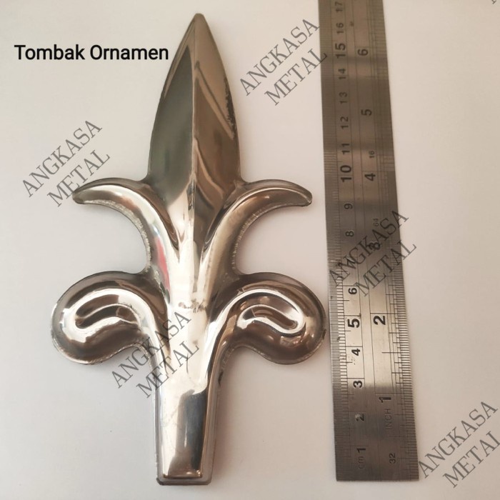 Aksesoris pagar/ tombak ornamen stainless steel