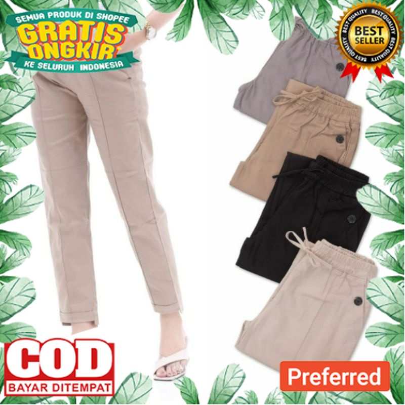 PRODUK PALING LARIS /CELANA BAGGY PANTS COMBED STRETCH DIAMOND JUMBO / CELANA WANITA 6L/7L/8L