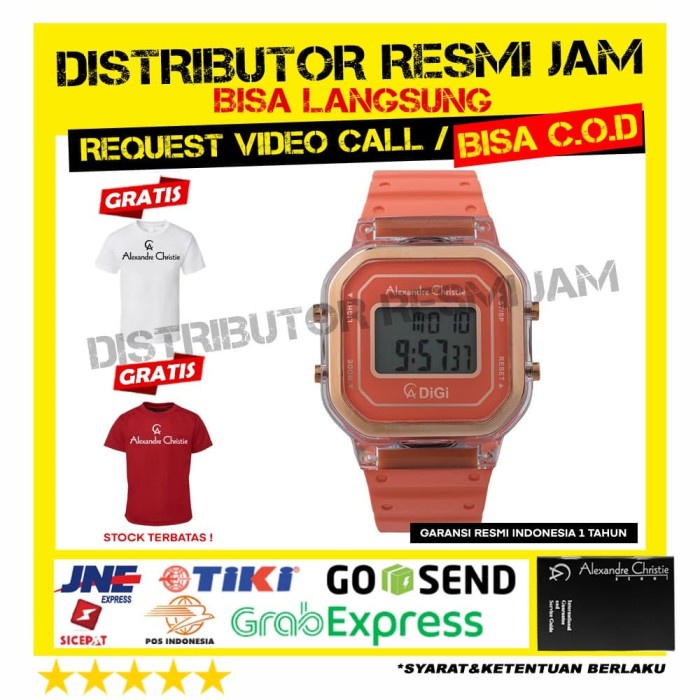 JAM WANITA ALEXANDRE CHRISTIE AC 9331 9331LH AC9331LH ORANGE ROSEGOLD