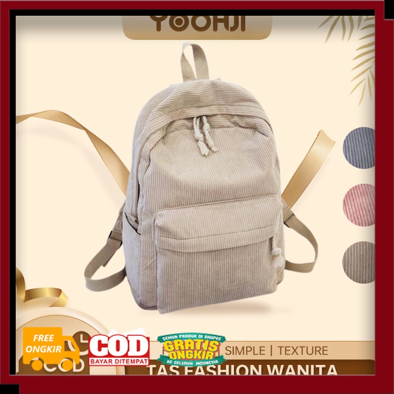 TAS WANITA KEREN IMPORT KEKINIAN MURAH MERIAH /YOOHUI BB015 Tas Ransel Wanita Ransel Korea Backpack 