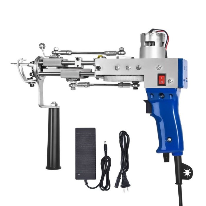 Tufting Gun Alat Jahit Karpet Carpet Tufting Flocking Gun Cut Pile - Biru