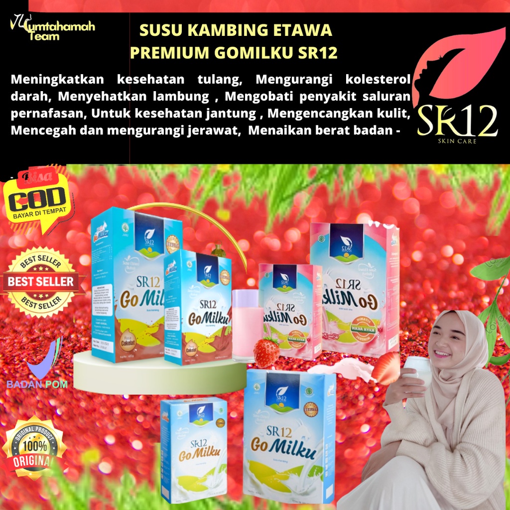 

SR12 GO MILKU SUSU ETAWA TERBAIK / GOMILKU SUSU KAMBING KUALITAS PREMIUM / GOAT MILK SUSU BUBUK BPOM Halal