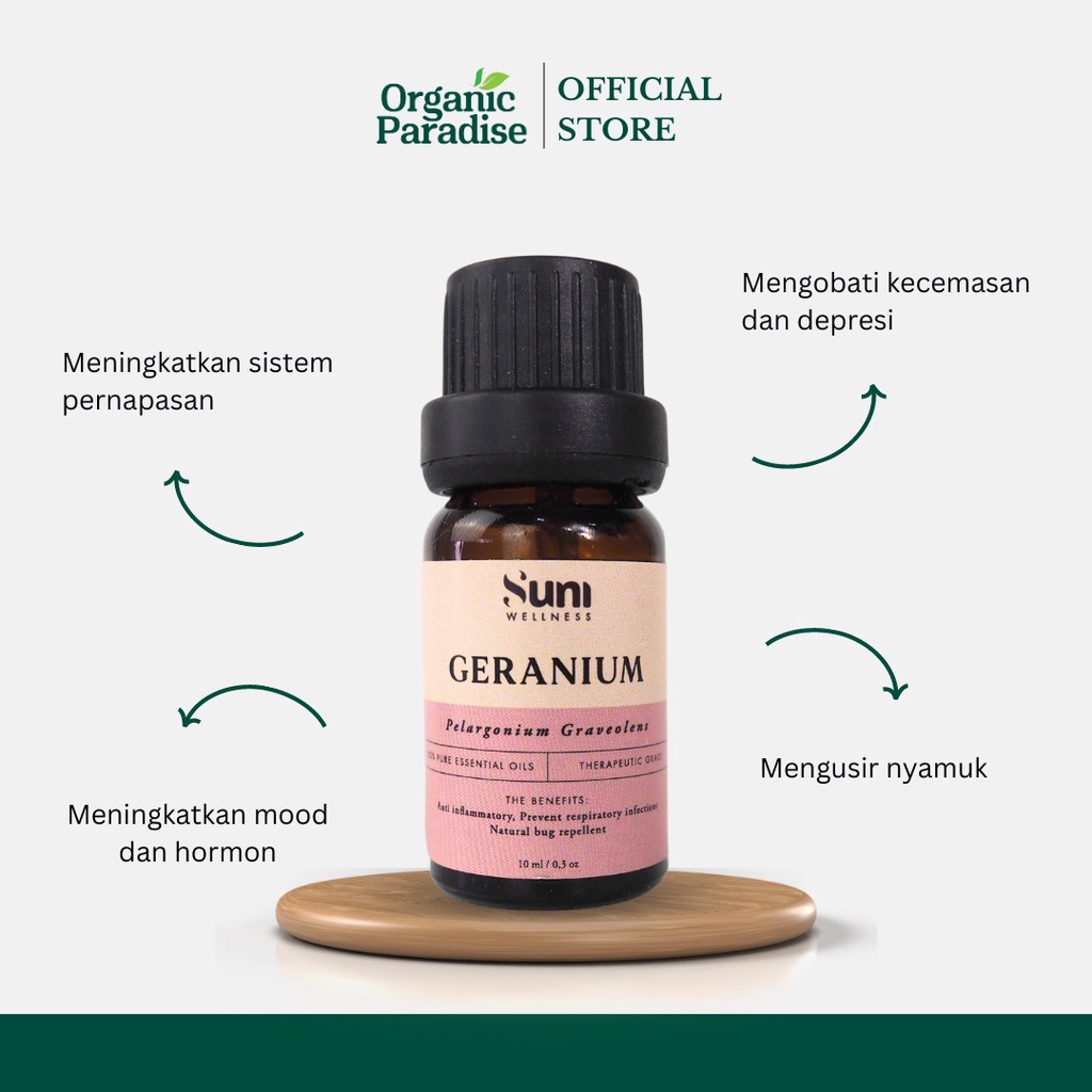 

Premium Suni Wellness Essential Oil Geranium 10 ml Aromatherapy Oil