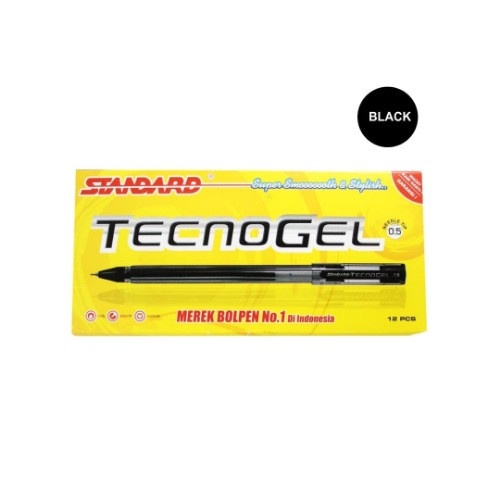 

STANDARD PEN TECNOGEL 0.5 ISI 12 PCS - Hitam