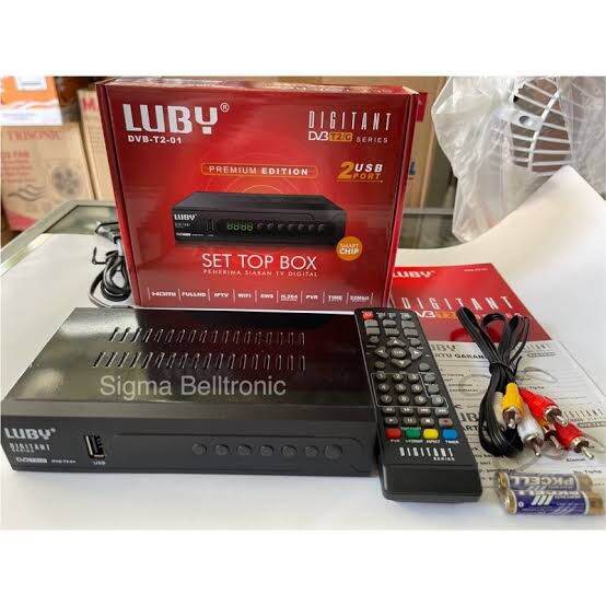 Cod Bergaransi Set Top Box Receiver DVB T2 Full HD Luby T2-01// Luby T2 -02 Terbaik