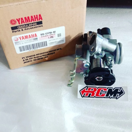 1FD-E3750-02 THROOTLE TROOTLE BODY BODI ASSY FORCE FI INJEKSI INJECTION ORI ORIGINAL YAMAHA YGP ASLI