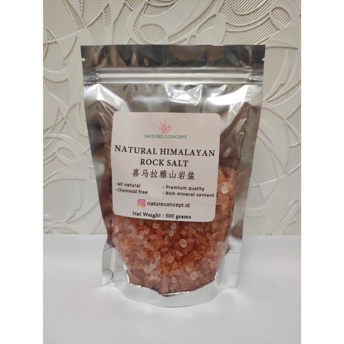 

NEW Promo Best Seller Nature Concept Himalayan Coarse Salt/Garam Himalaya kasar 500 grams