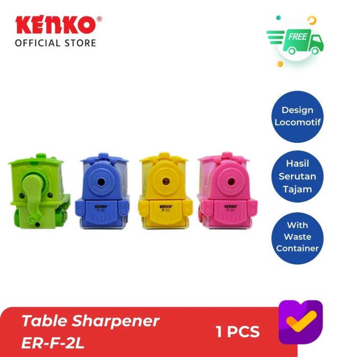 

HDF-75 KENKO TABLE SHARPENER F-2L Locomotif - Merah Muda