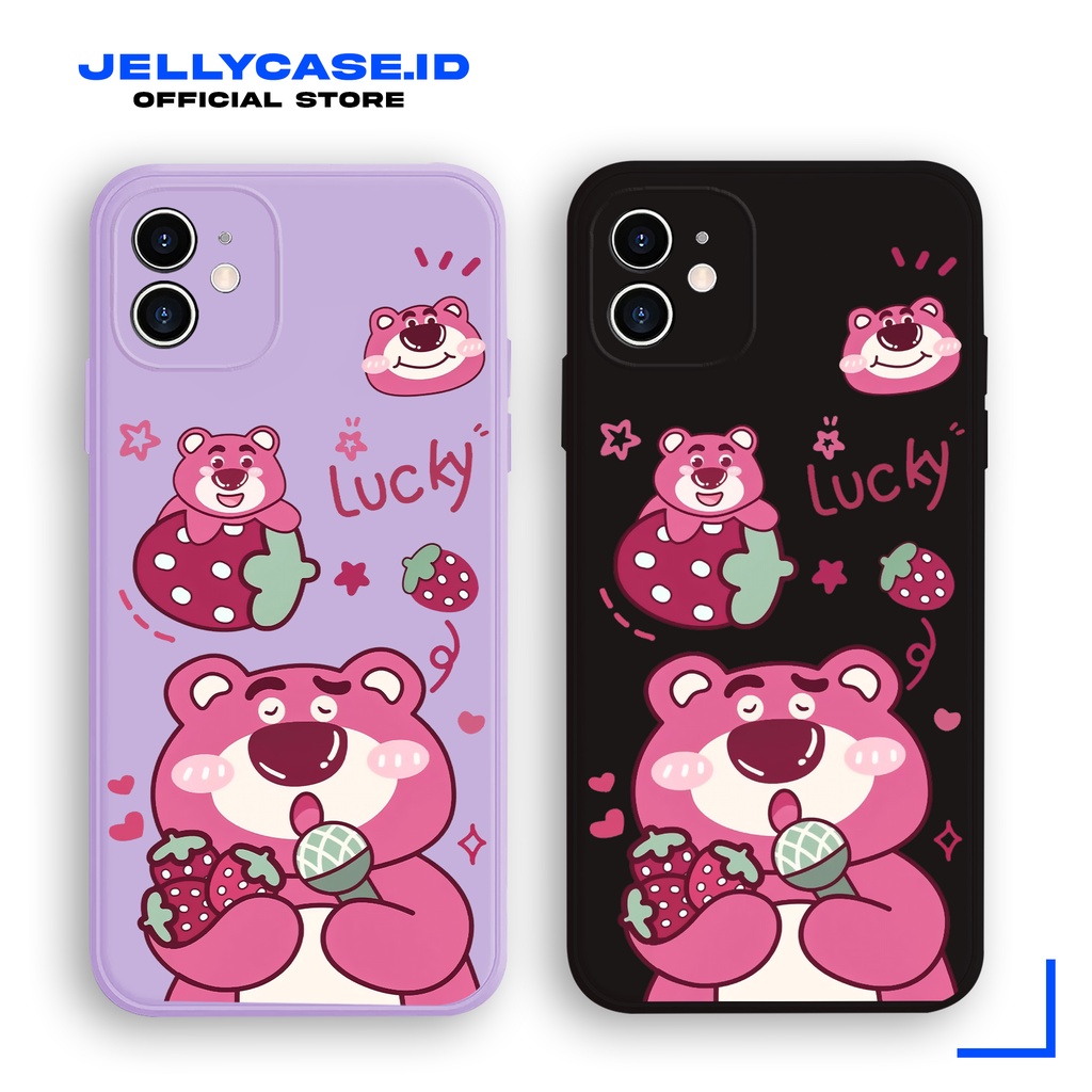 Soft Case Infinix Note 30 Hot30 Smart 7 Smart5 Hot10Play Hot 9 Play Note12 JE027 Kartun Lucky LotsoStrawberry Softcase HP Aesthetic Casing Jelly Anime Kartun CameraPro