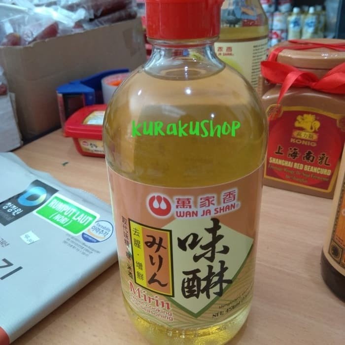 

Murah Bisa COD mirin [sweet cooking rice seasoning] wan ja shan 450 ml.