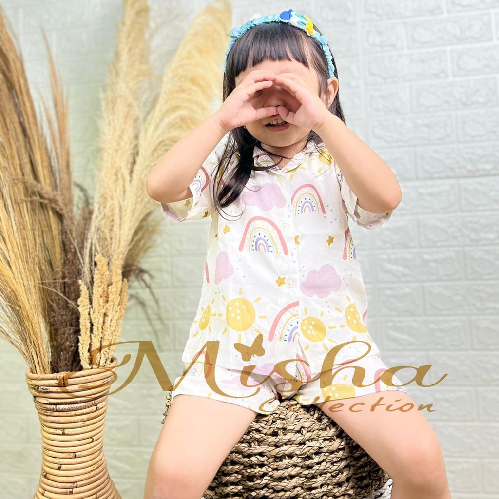 setelan anak rayon - dailywear anak Katun Lengan pendek