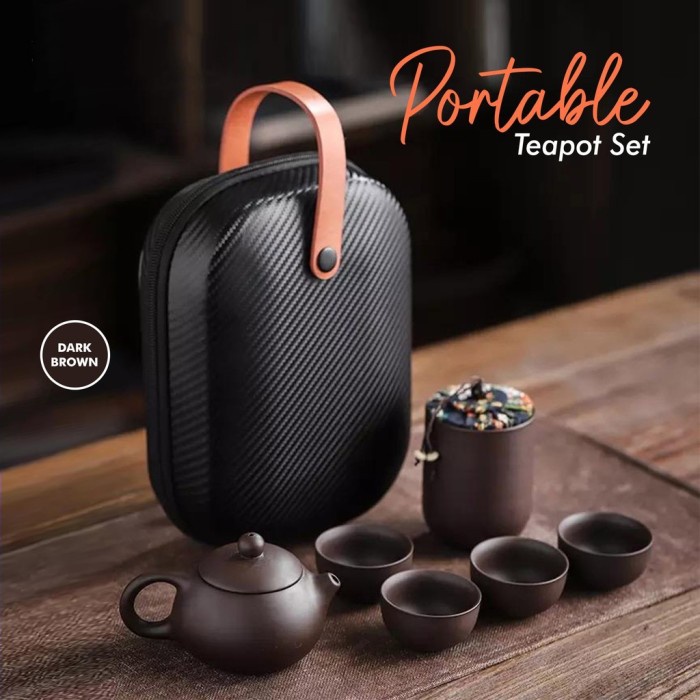 

New Kado Nikah | Hampers Set Teapot Premium | Wedding Gift | Kado - Dark Brown
