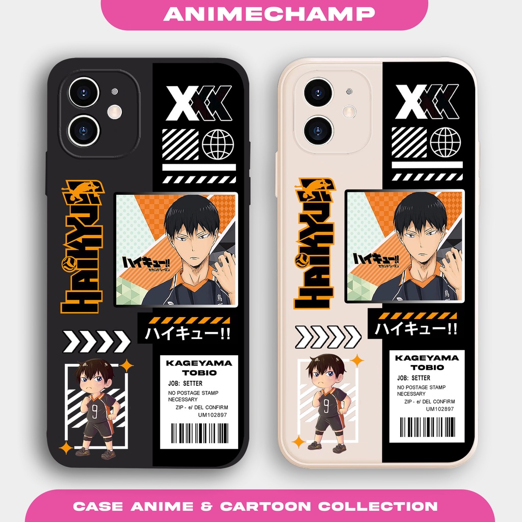 Case Haikyuu Kageyama AC104 Iphone 11 XR 13 11PRO 14 X XS XSMAX 6 6S 6PLUS 6S PLUS 7 7PLUS 8PLUS 12M