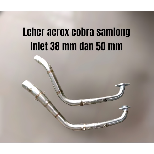 Pipa Leher header Knalpot Racing diameter inlet 38 mm dan 50 mm samlong cobra roadrace nmax old new 