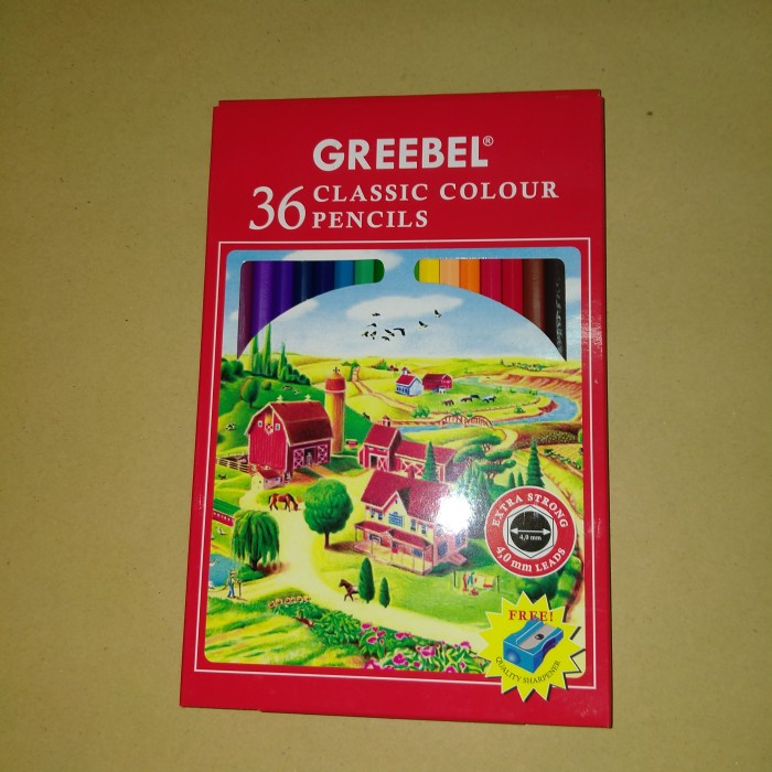 

Pensil Warna Greebel 36 warna Classic Colour
