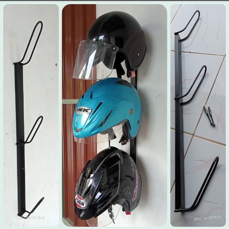 Dekorasi aistetik TDZ / HOLLOW GANTUNGAN HELM VERTIKAL ISI 3 / PENGAIT HELM BAHAN BESI HOLO Bestsell