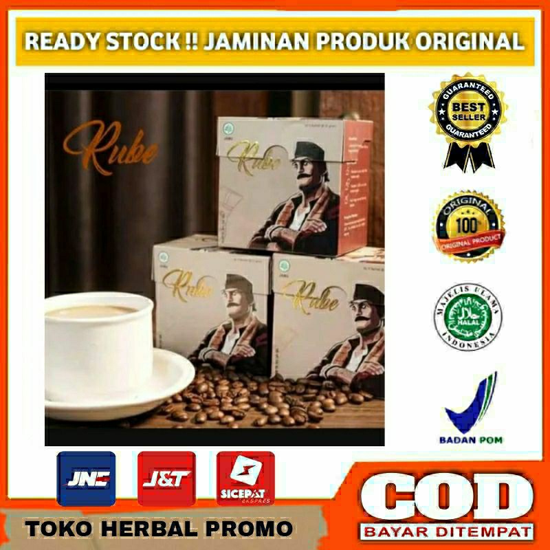 KOPI RUBE ASLI 100% 1 BOX ISI 5 SACHET - RUBE COFEE Kopi Stamina Pria Dewasa terbaik Kopi Kejantanan