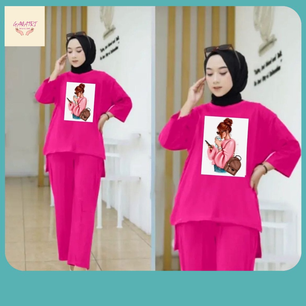 One Set Kekinian / ONE SET WANITA KEKINIAN SETELAN BAJU DEWASA VIRAL BAJU SANTAI
