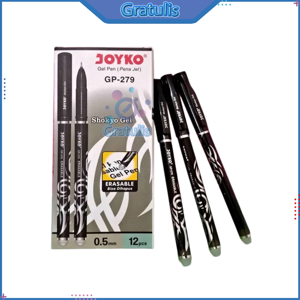 

PULPEN SHOKYO ERASABLE GEL JOYKO [GP-279/12 PCS] / BALLPOINT PENA PEN [0.5 MM/1 PACK]