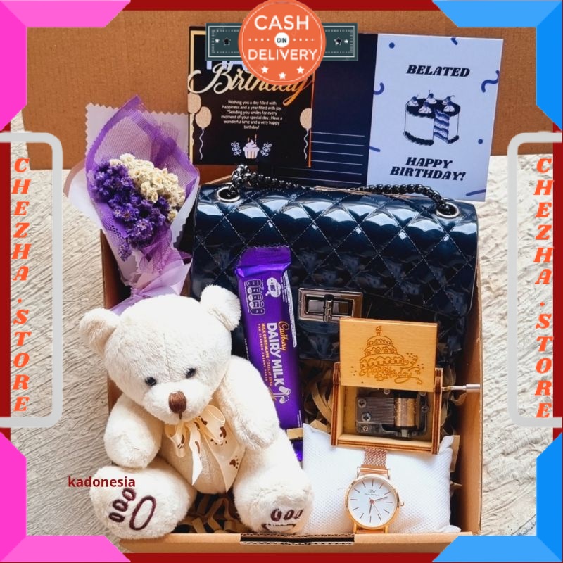 

BINGKISAN KADO ULTAH PASANGAN PACAR ISTRI MANTAN ISIAN MINI DAN BESAR / Kado Cewek / Kotak Musik / Hampers Cewek Kado Ulang Tahun / BONUS GIFT CRAD UCAPAN