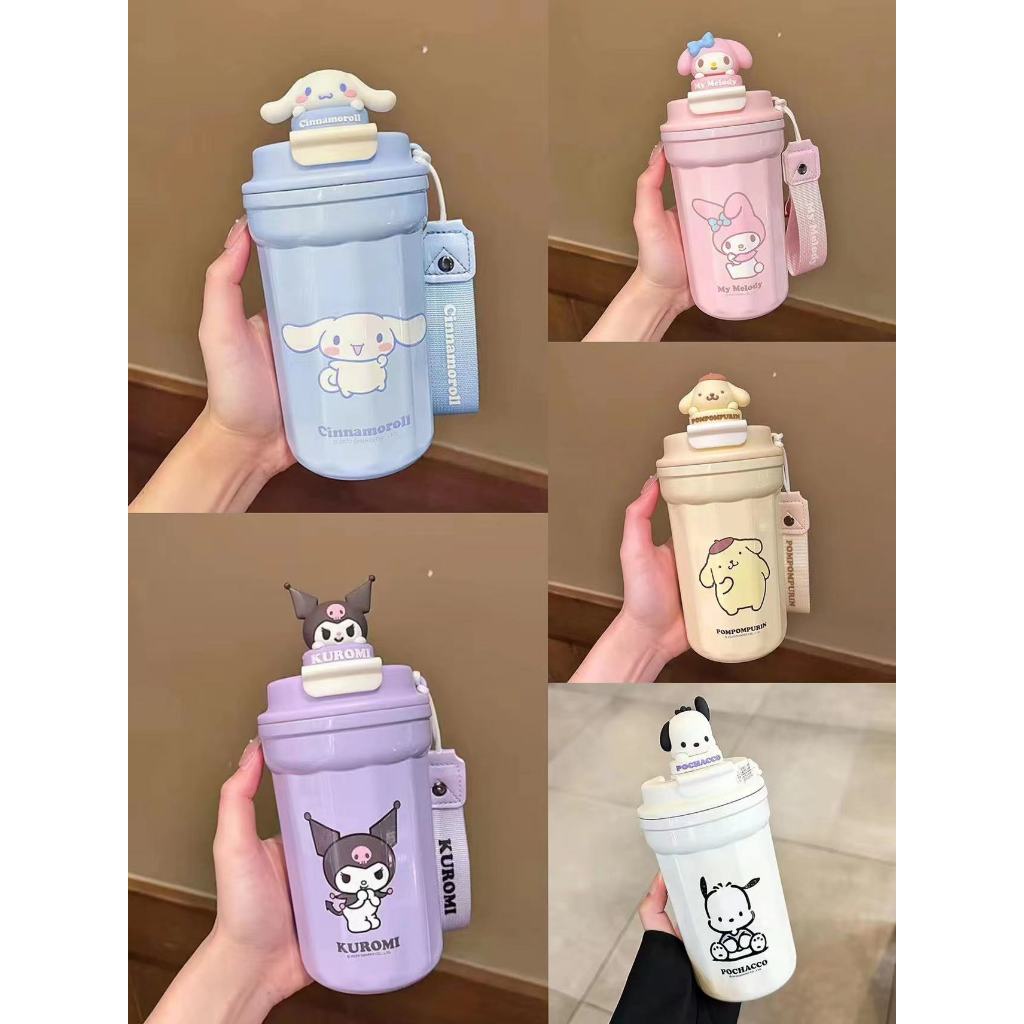 Botol Tumblr Stainless 480ml Kuromi Cinnamoroll Pompompurin