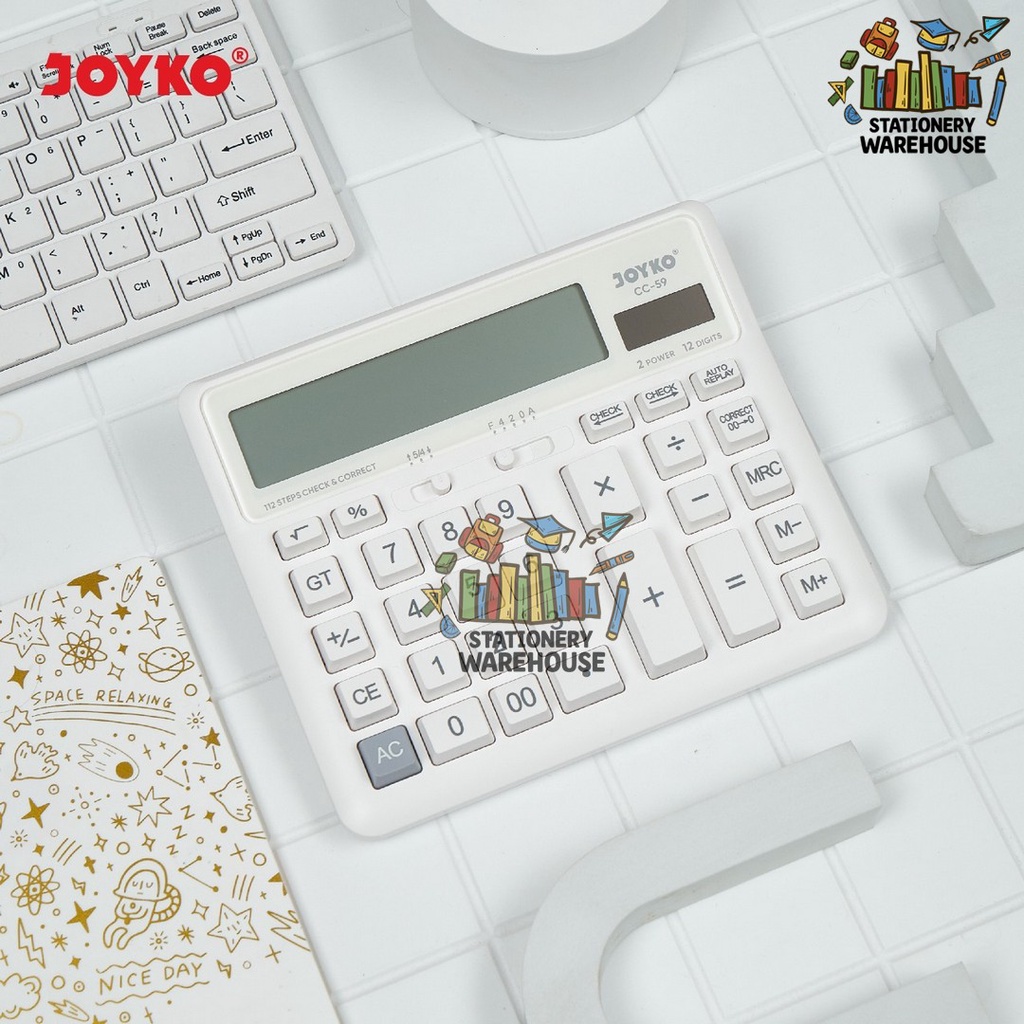 

Calculator Kalkulator Joyko CC-59 12 Digits Check Correct RB9
