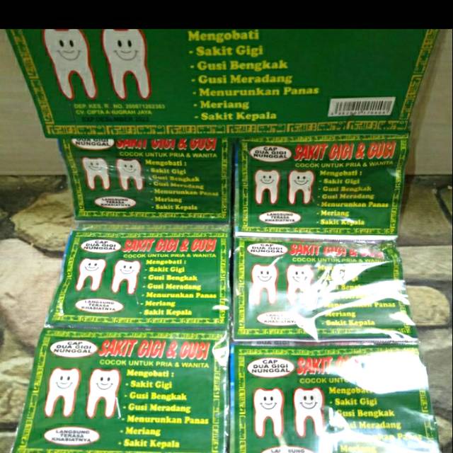 Terlaris OSAGI Obat Sakit Gigi isi 20 sachet Berkhasiat Obat Herbal Nyeri Sakit Gigi Berlubang dan R