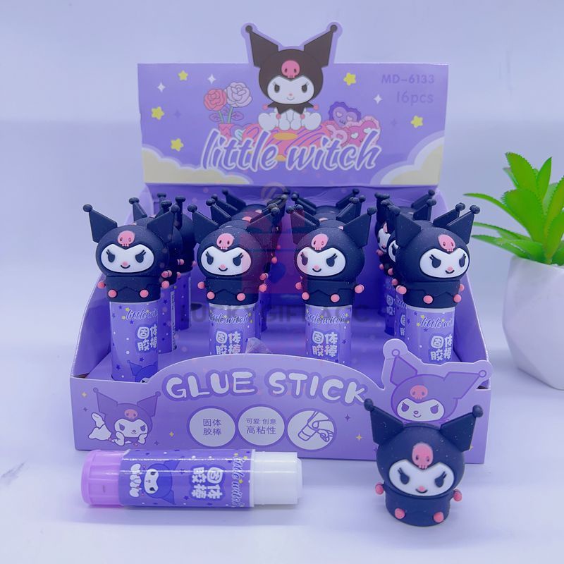 

(SANRIO UNIQUE 23) LEM GLUE STICK 3D HEAD SANRIO / LEM KERTAS CINNAMOROL KUROMI