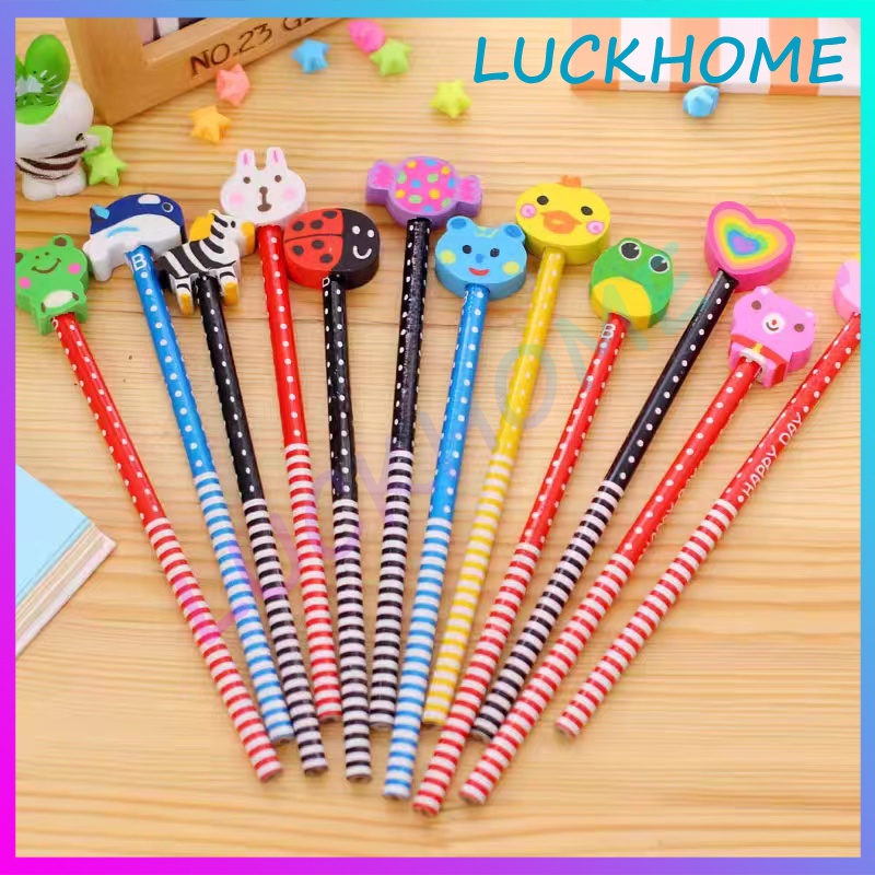 

Pencil Dengan Penghapus Muka Pensil Raut Karakter Pensil Pencil Dengan Penghapus Set