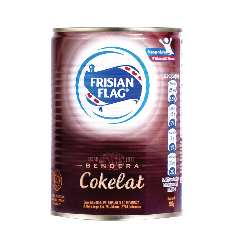 

FRISIAN FLAG Kental Manis Cokelat Kaleng 490g