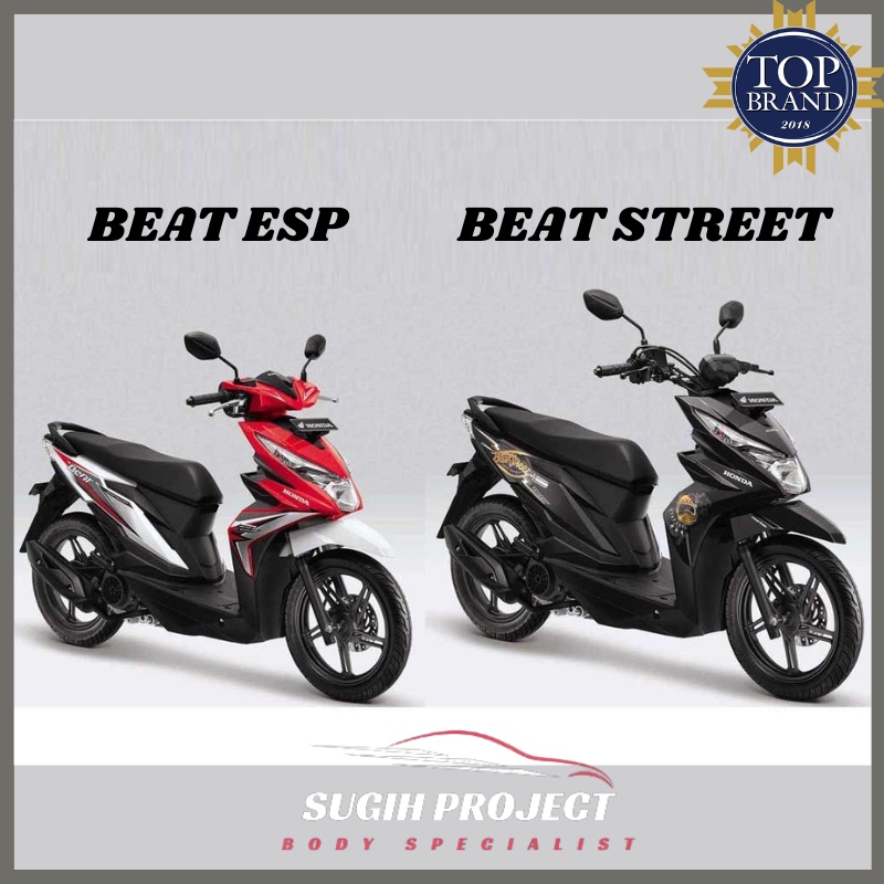 PROMO Tameng Panel Body Bodi Depan Beat ESP Eco Street Merah  Putih Hitam Biru Silver Pink Magenta Doff FULL SET