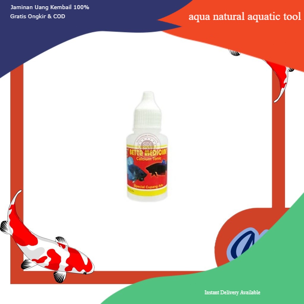 Obat Ikan Cupang / Special cupang Adu / BETTA CALCIUM 30 ML PUTIH