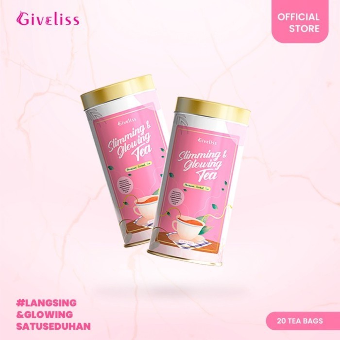 Promo Buy 1 Get 1 GIVELISS Slimming Tea Badan Langsing Muka Glowing - Tea