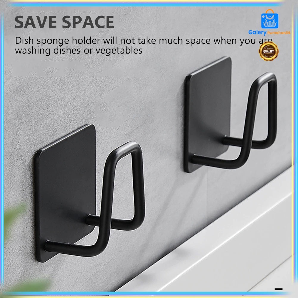 Rak Gantungan Dinding Besi Barang Hook Wall Hanger Organizer - Hitam