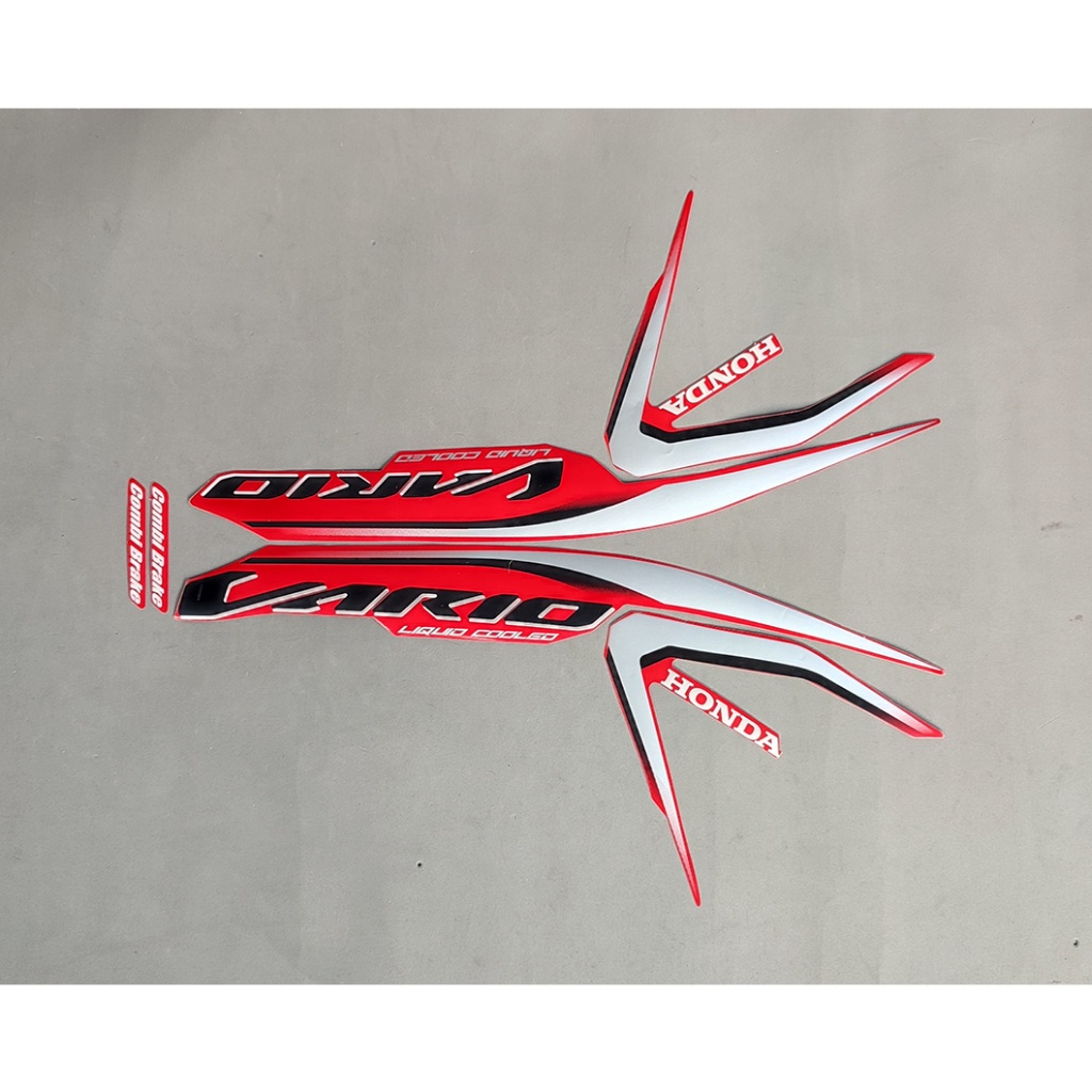 STRIPING STIKER STICKER LIS BODY MOTOR ALL NEW VARIO 125 2018 MERAH STANDAR