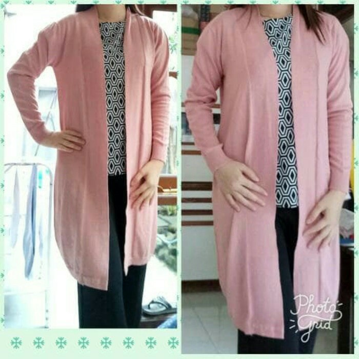 best -cardigan / outer rajut muslim panjang